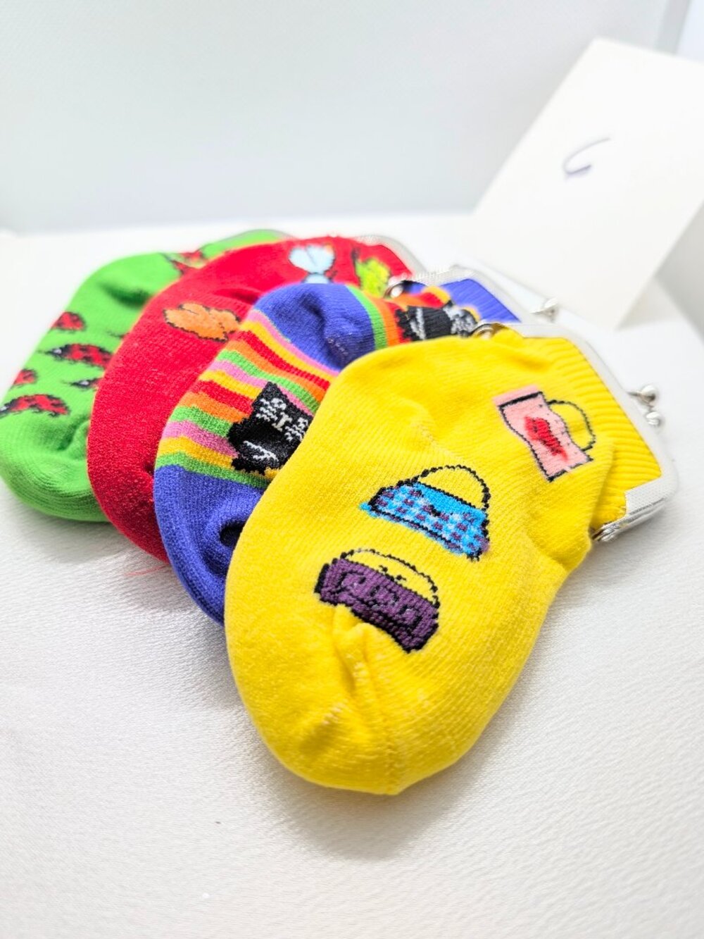 NEW Fun Colorful Sock Coin Purses - Picture 2 of 5